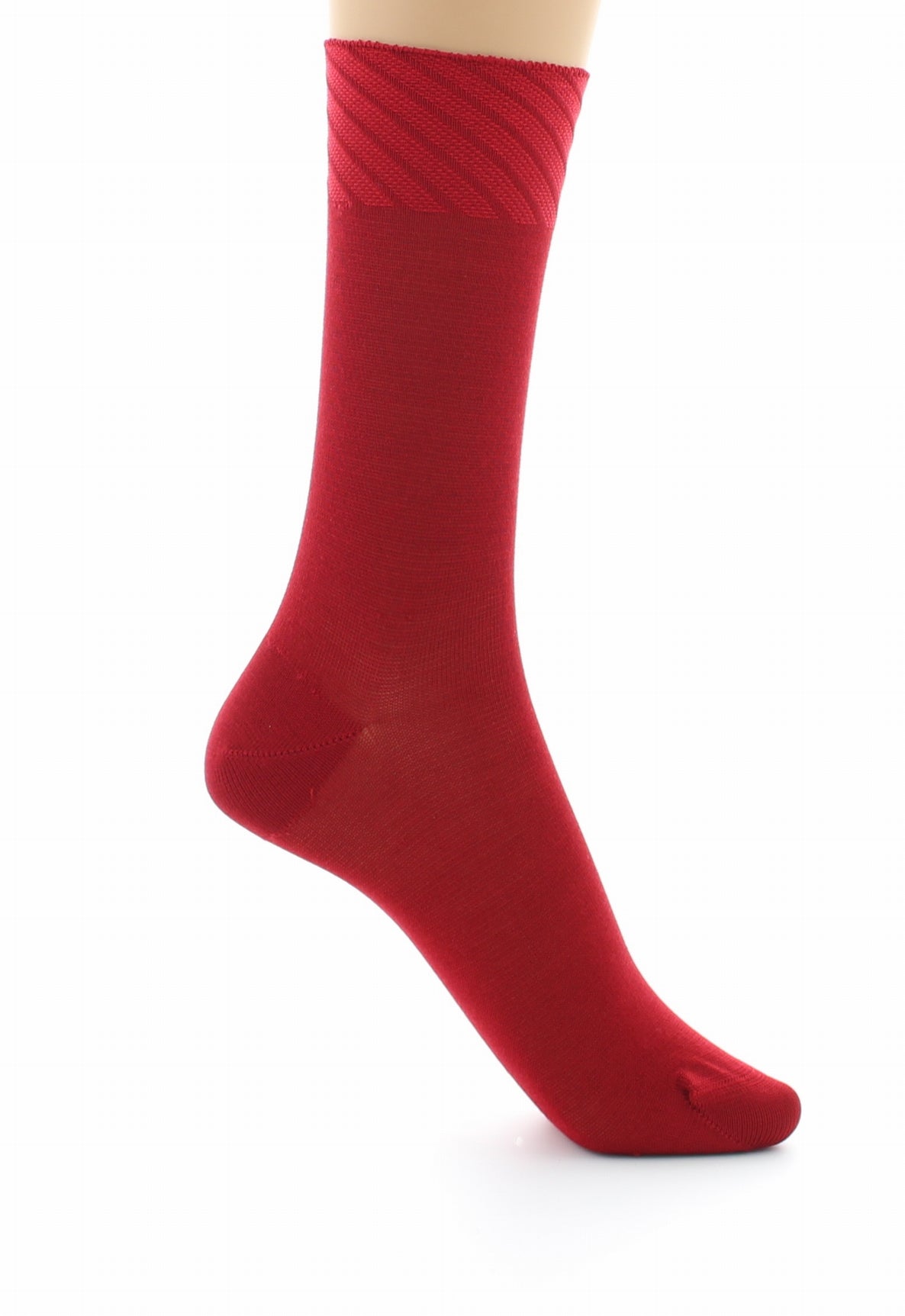 Chaussettes sans couture - Soie naturelle ROUGE