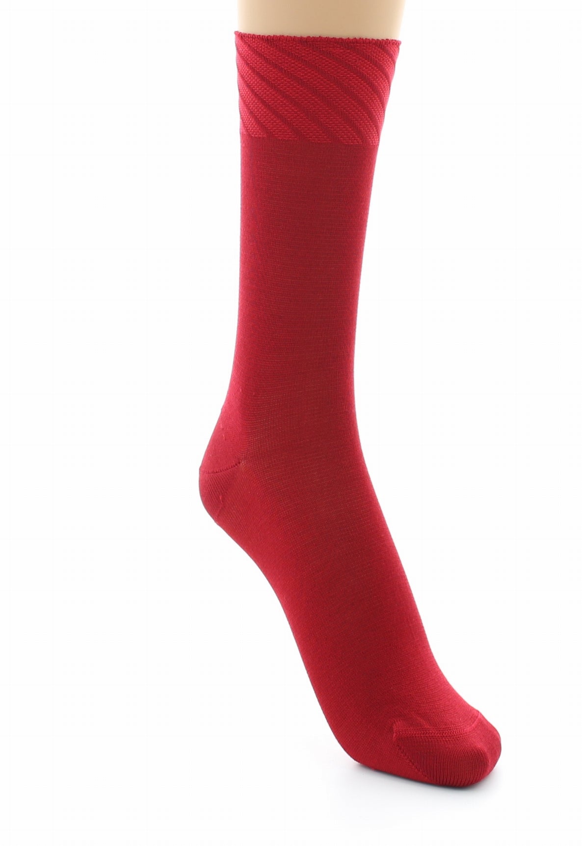 Chaussettes sans couture - Soie naturelle ROUGE