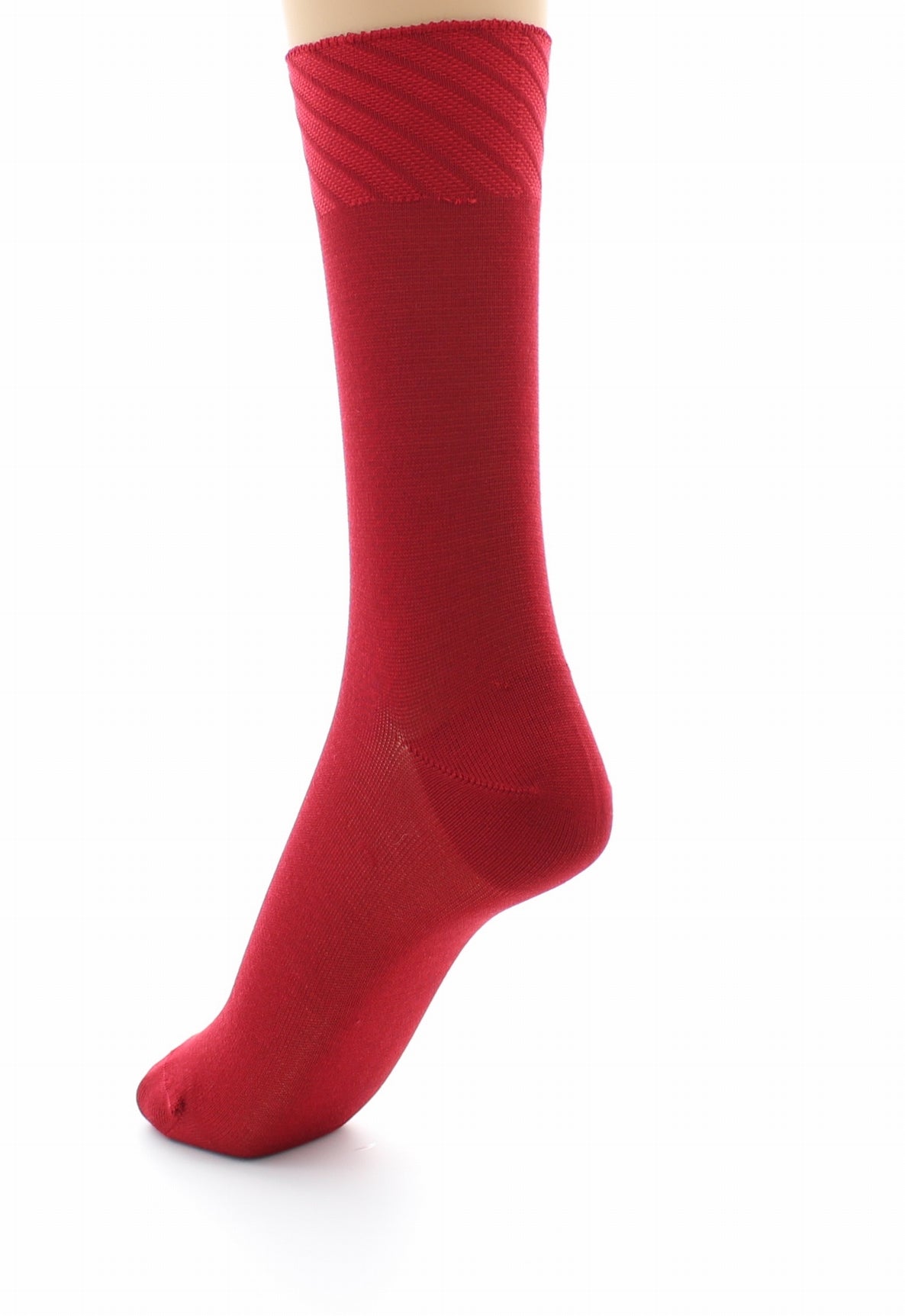 Chaussettes sans couture - Soie naturelle ROUGE
