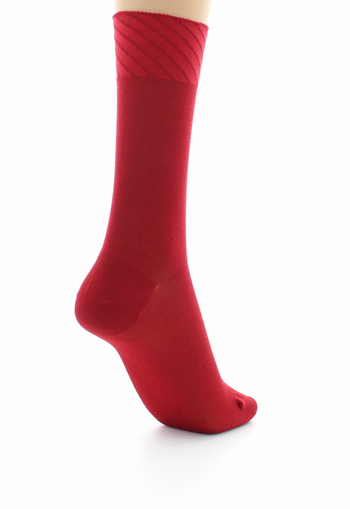 Chaussettes sans couture - Soie naturelle ROUGE