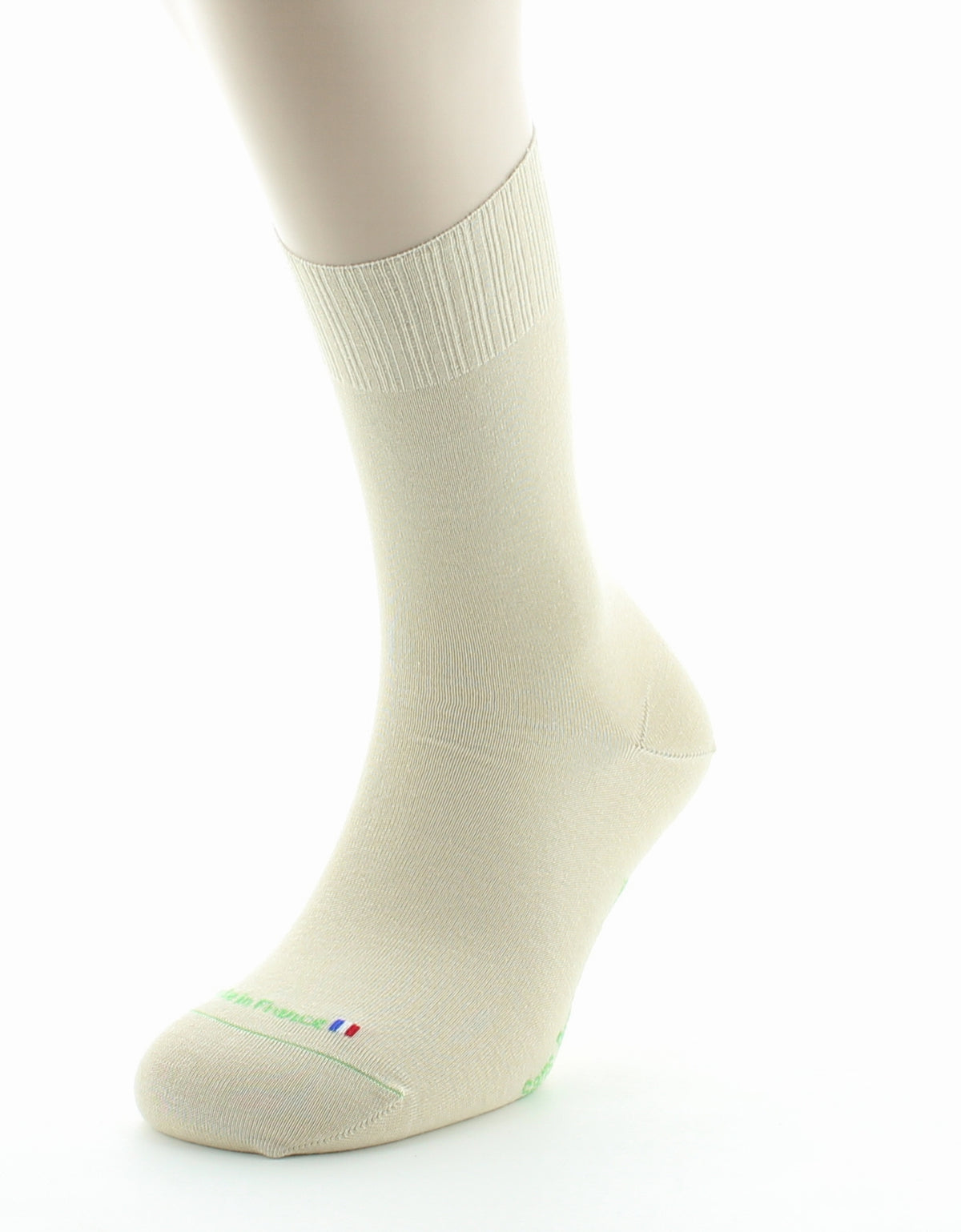 Chaussettes Sans élastique Pur Coton Bio SABLE
