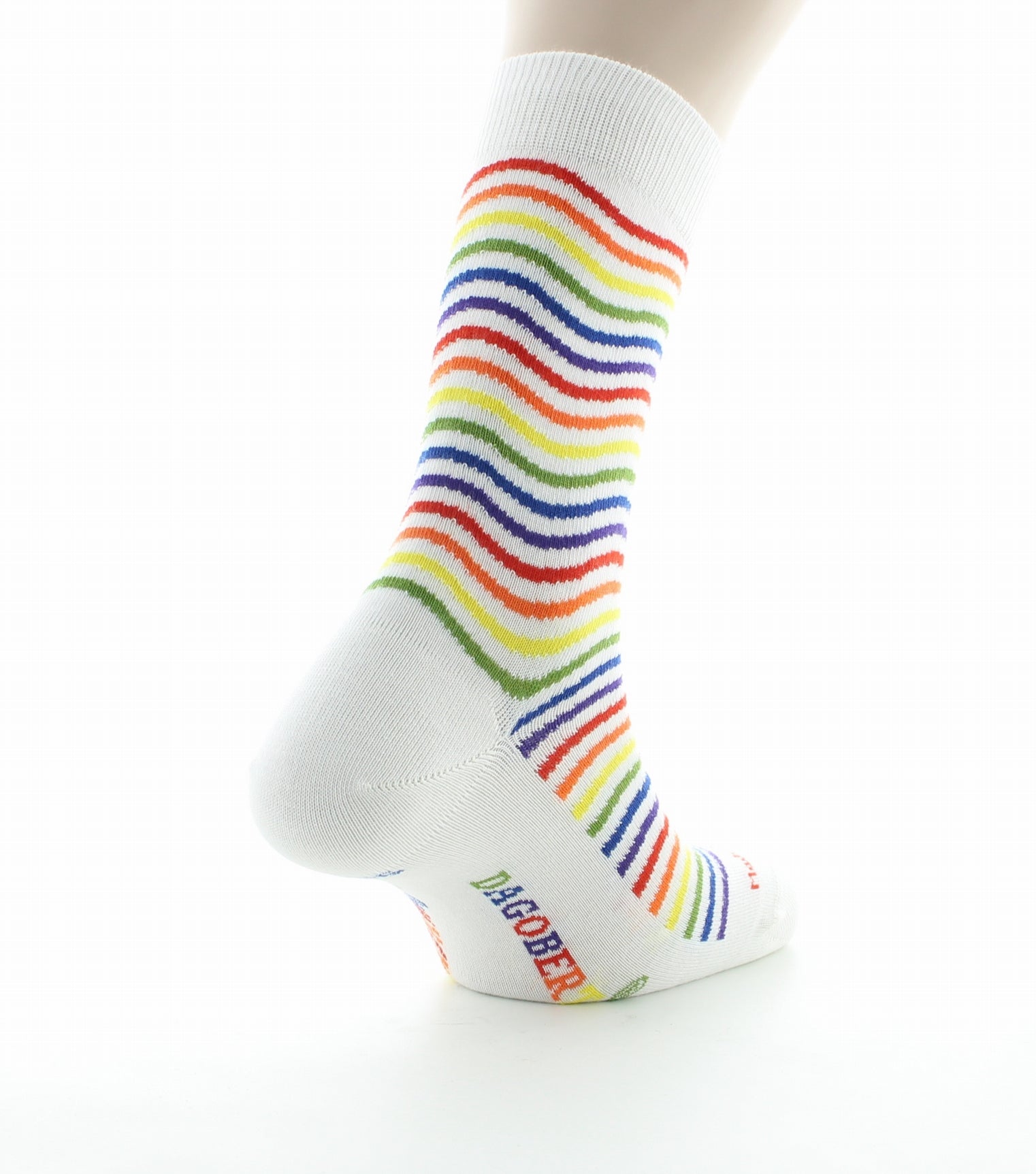 Chaussettes vagues multicolores BLANC