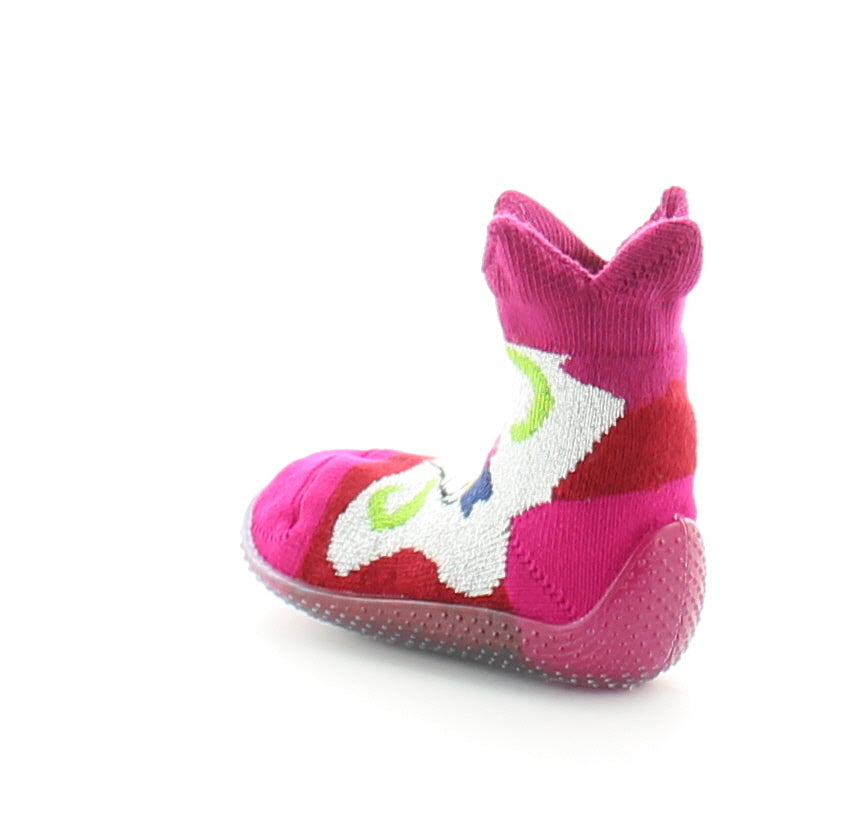 Chausson chaussette mixte Vive le printemps ROSE