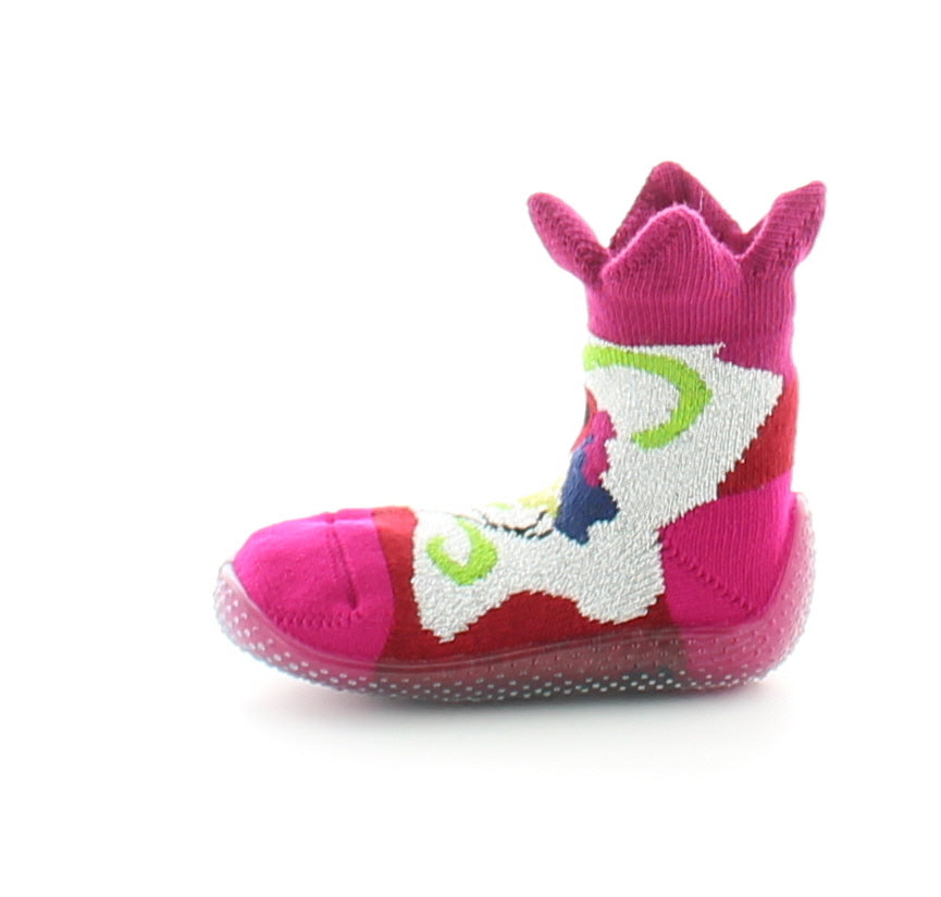 Chausson chaussette mixte Vive le printemps ROSE