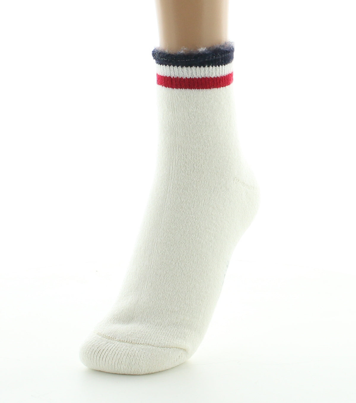 Chaussons de nuit femme laine peignée écru ECRU