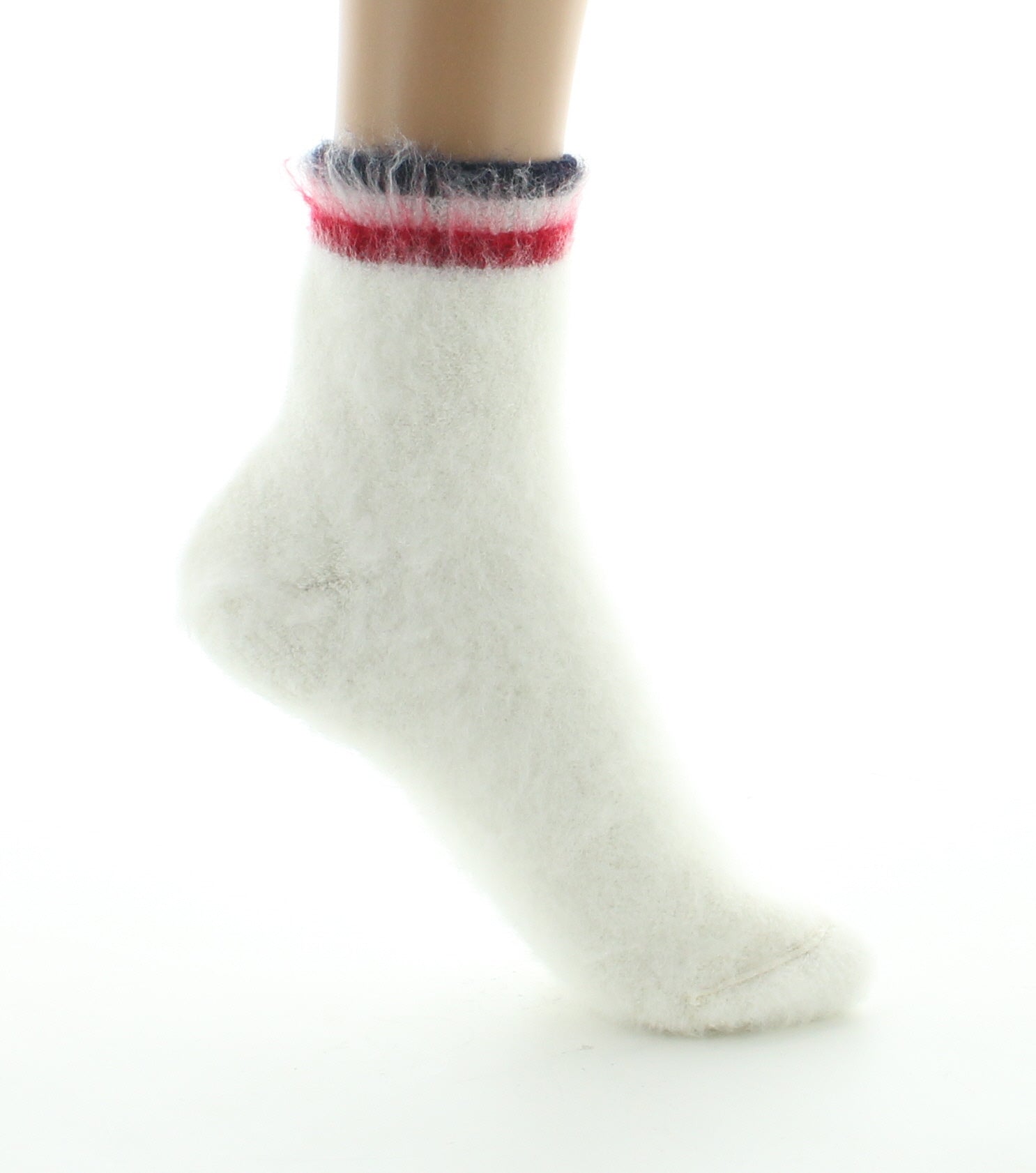 Chaussons de nuit femme laine peignée écru ECRU