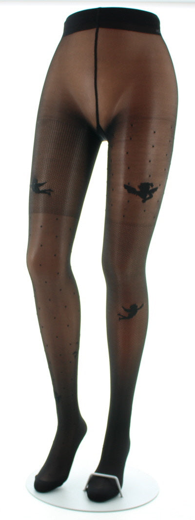 Collants 30D noir Ange noir NOIR