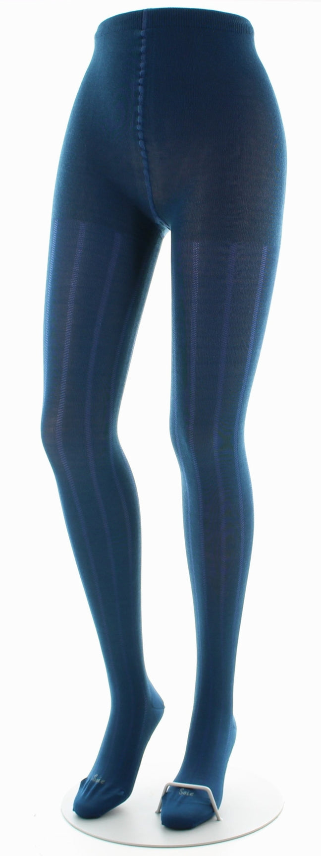 Collants en soie bleu minuit BLEU MINUIT