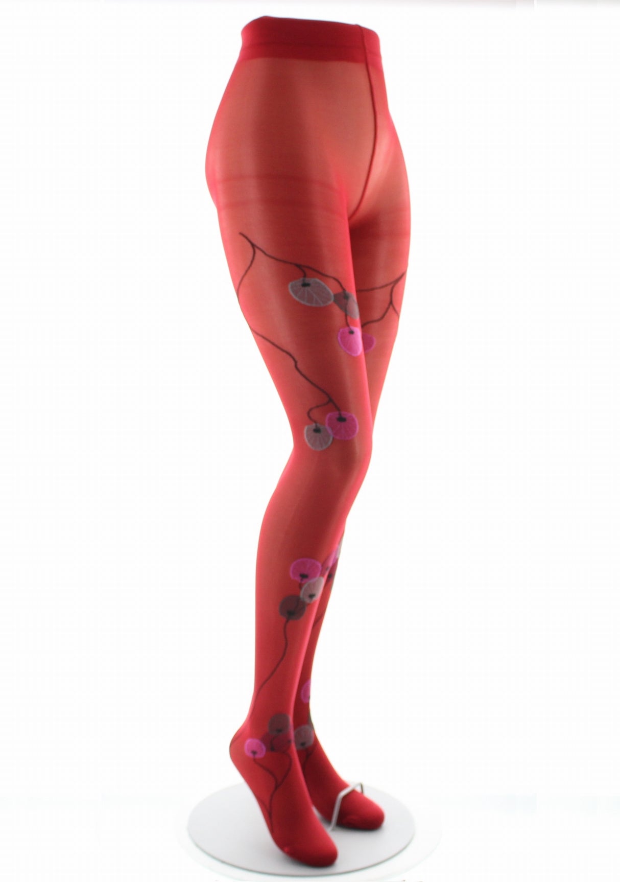 Collants femme 30D rouge monnaie du pape rose ROUGE/ROSE