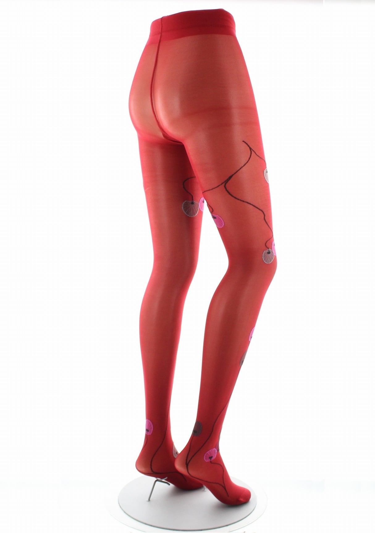 Collants femme 30D rouge monnaie du pape rose ROUGE/ROSE