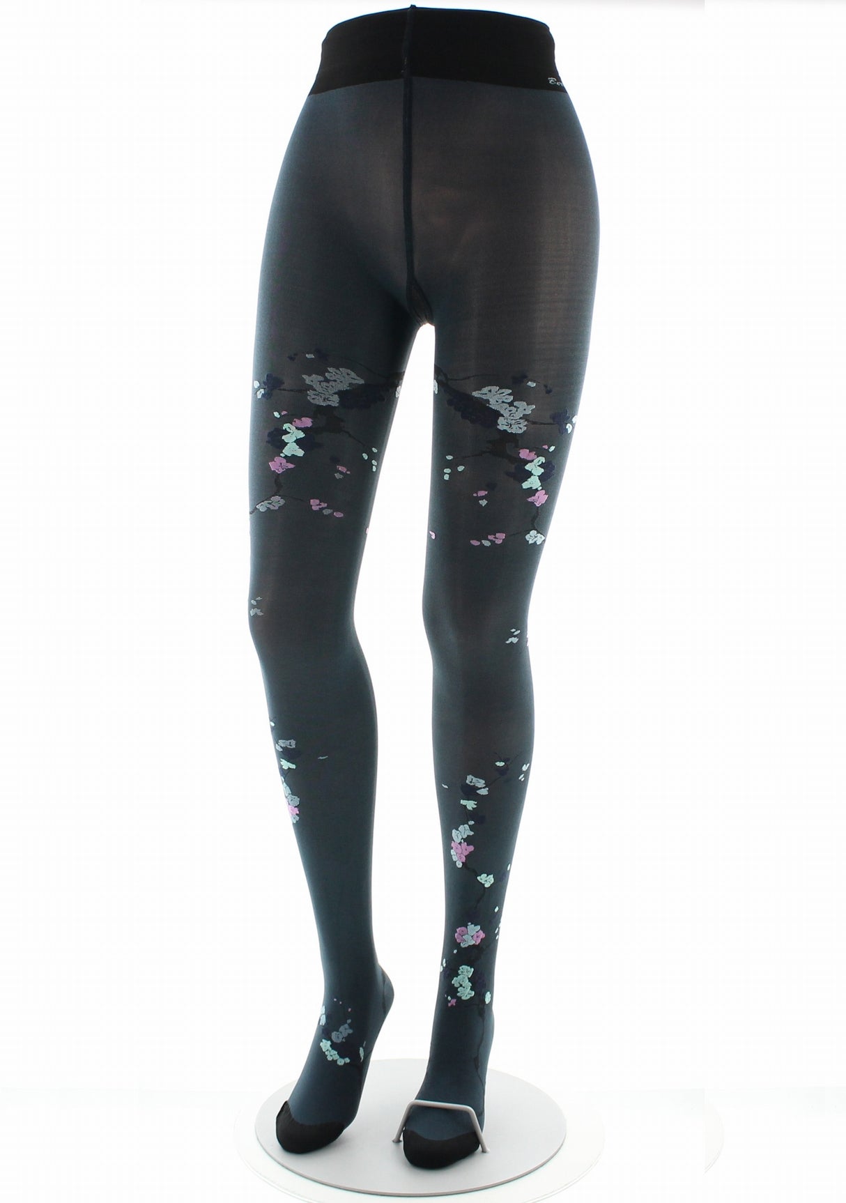 Collants femme 40D irisé pétrole sakura bleu PETROLE/VERT