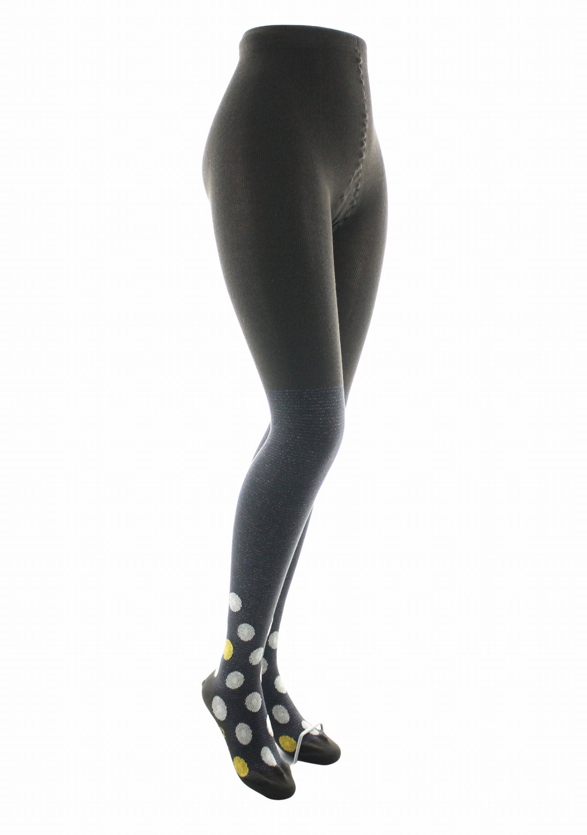 Collants femme coton Berthe Fleurs Graphiques MOKA