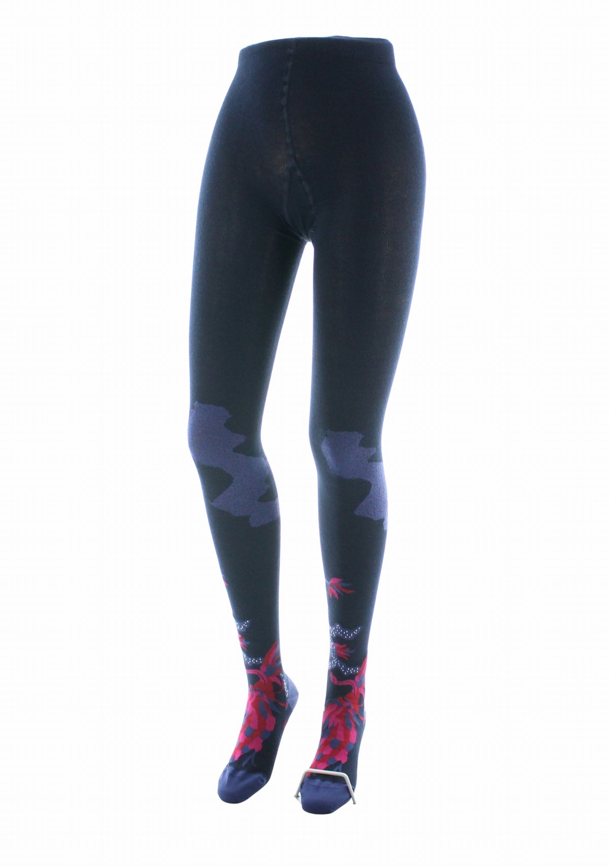 Collants femme coton Berthe Le Paon MARINE