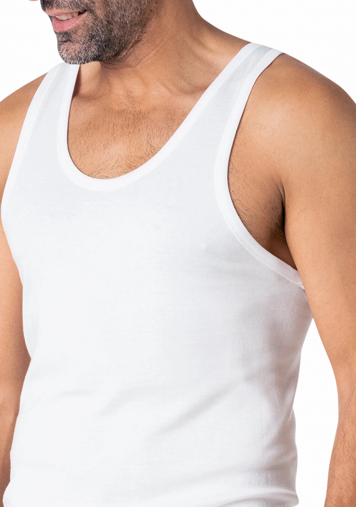 Débardeur homme coton premium Eminence - Confort et fabrication française BLANC