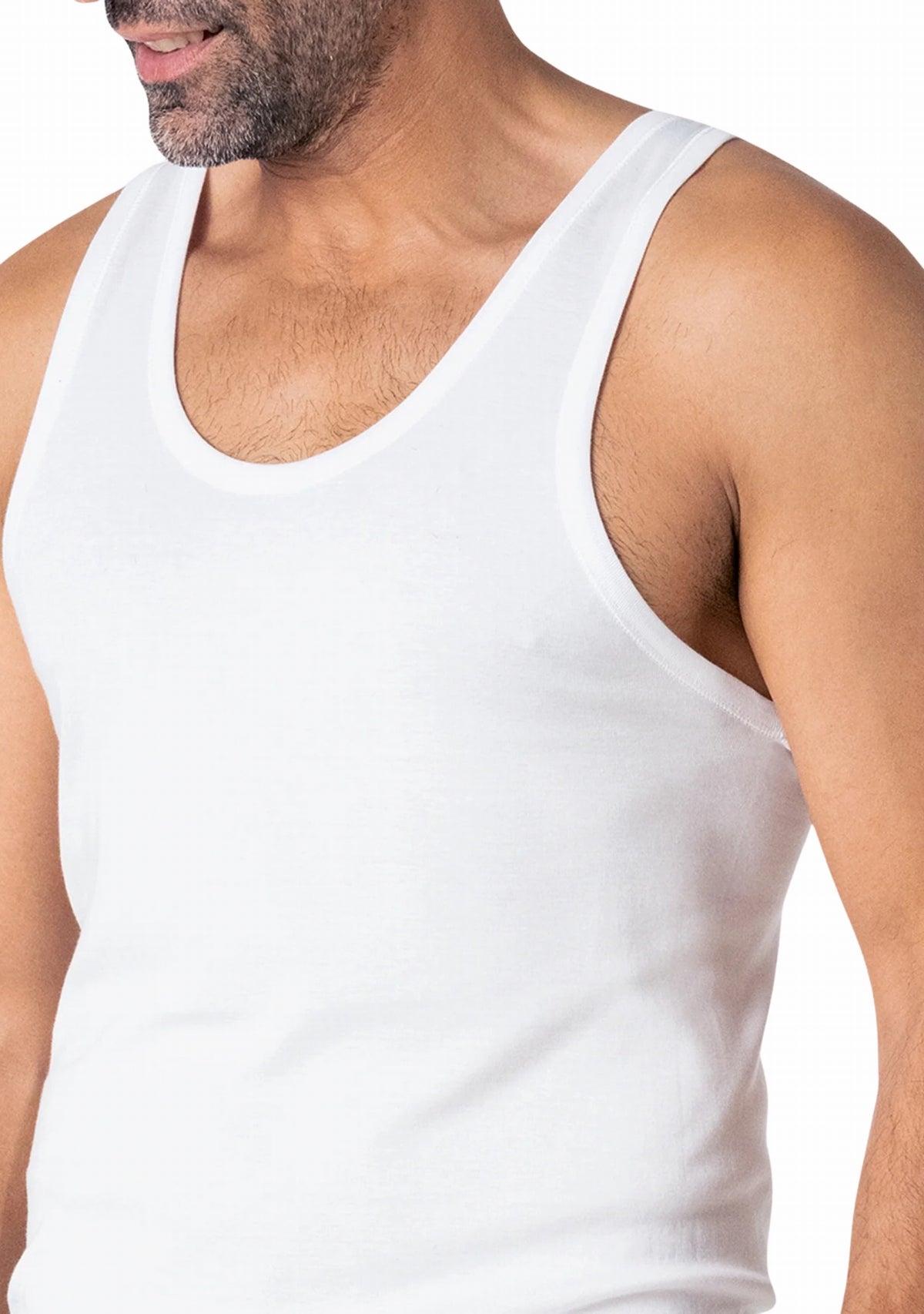 Débardeur homme coton premium Eminence - Confort et fabrication française BLANC