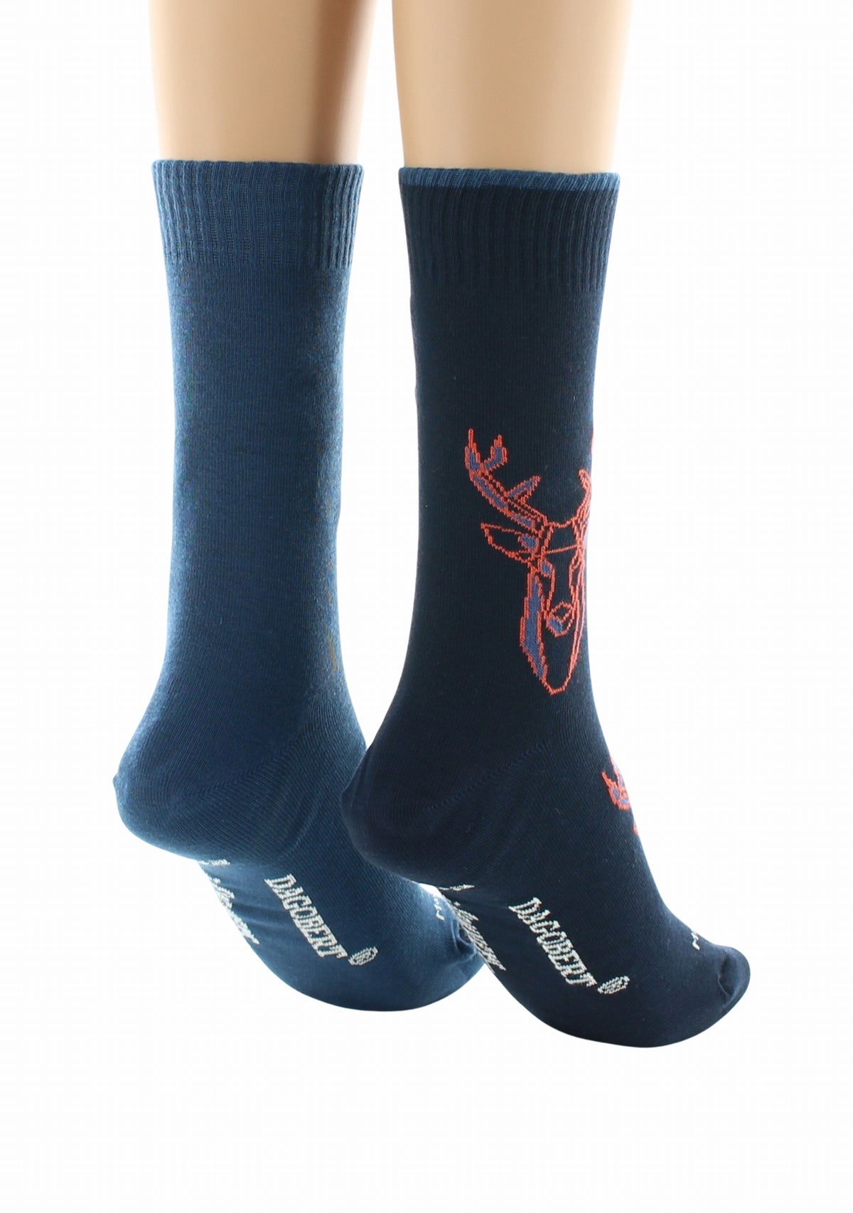 Doubles chaussettes réversibles Cerf Marine Intérieur Bleu pétrole MARINE BLEU PETROLE
