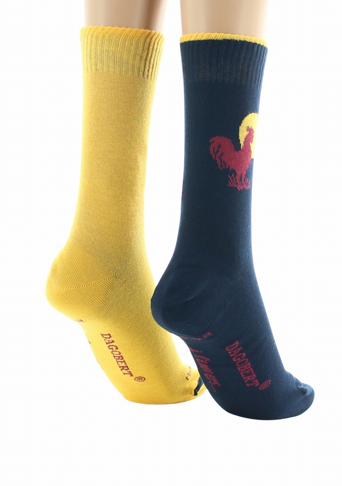 Doubles chaussettes réversibles Coq Marine Intérieur Jaune MARINE-JAUNE