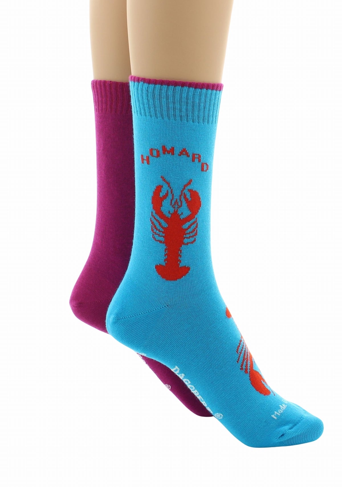 Doubles chaussettes réversibles Homard Bleu électrique Intérieur Ciclamino BLU ELEC-CICLAMINO