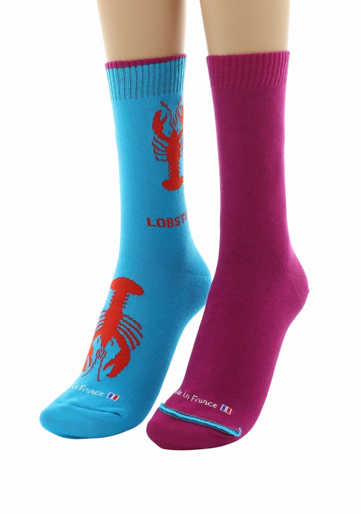 Doubles chaussettes réversibles Homard Bleu électrique Intérieur Ciclamino BLU ELEC-CICLAMINO