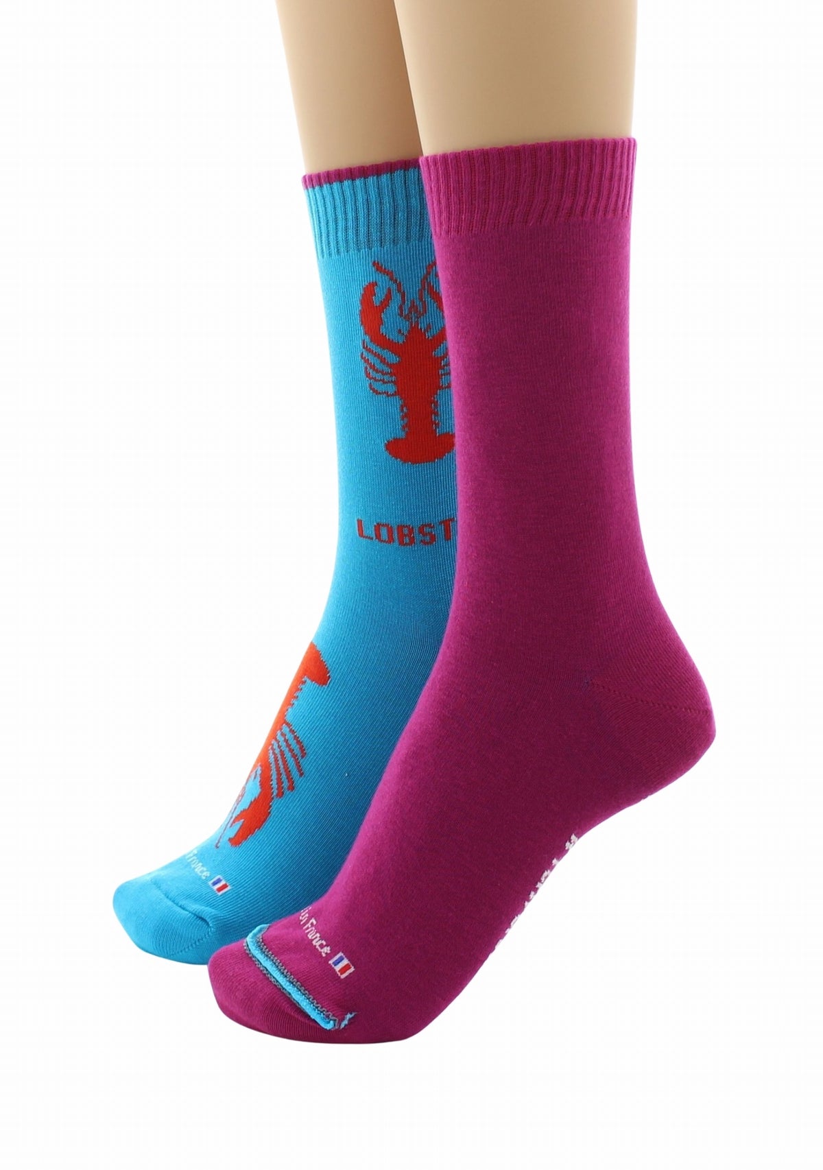 Doubles chaussettes réversibles Homard Bleu électrique Intérieur Ciclamino BLU ELEC-CICLAMINO