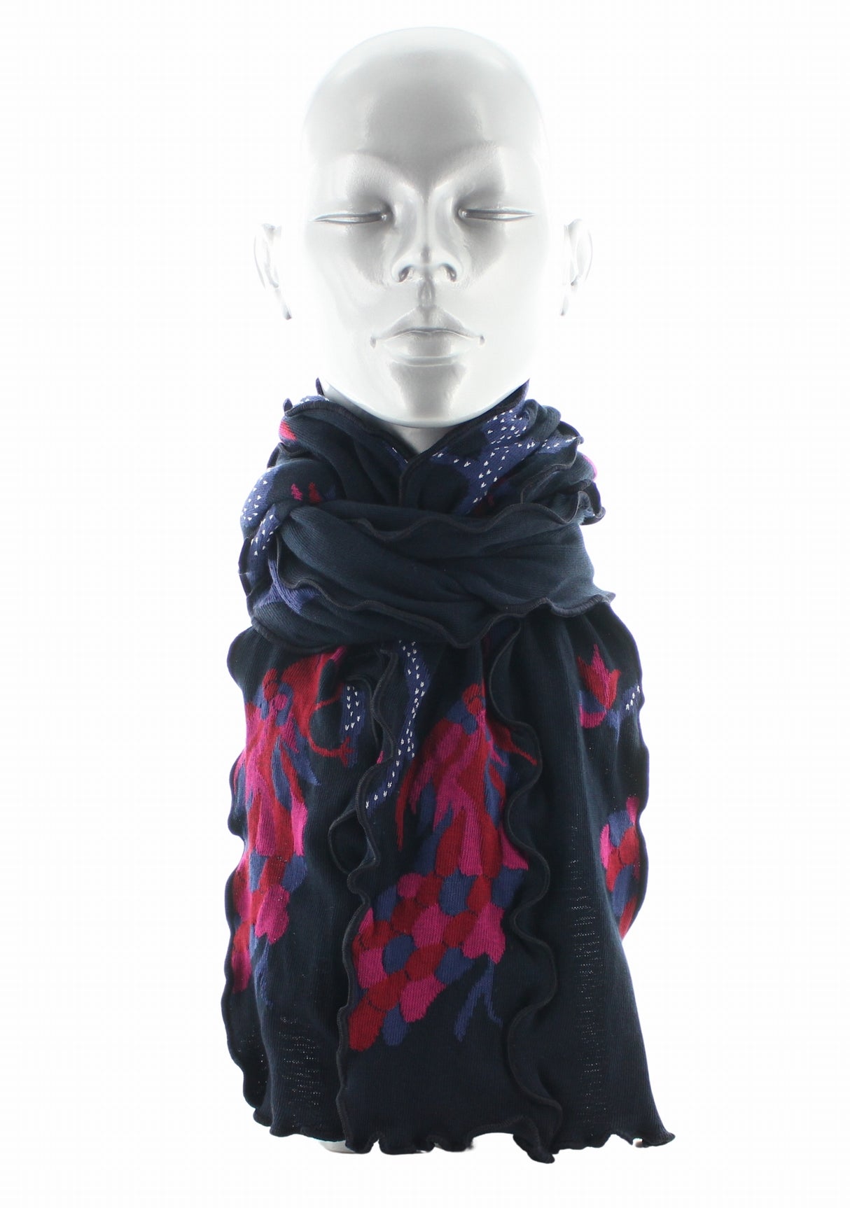 Écharpe femme coton Berthe Le Paon MARINE