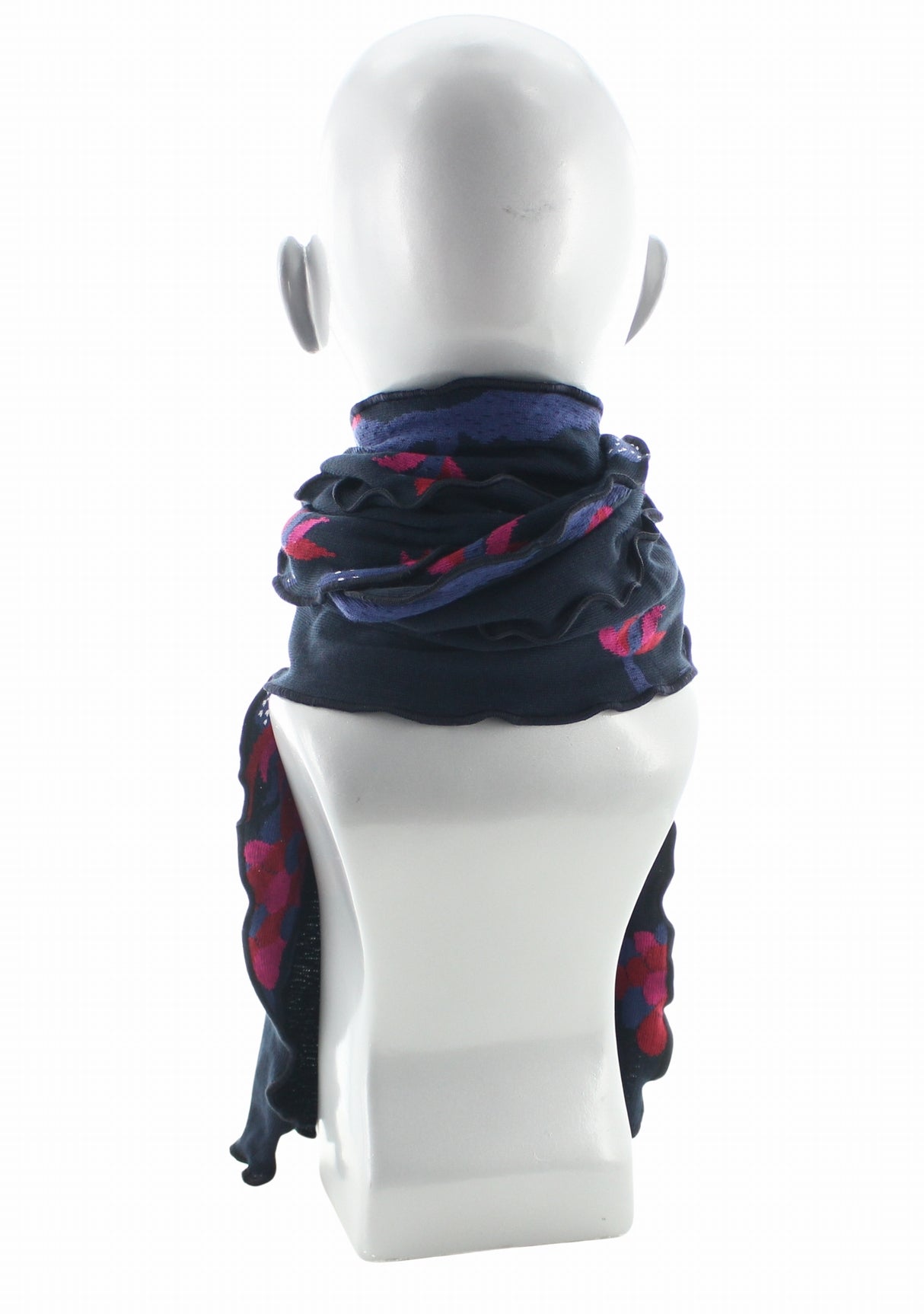 Écharpe femme coton Berthe Le Paon MARINE