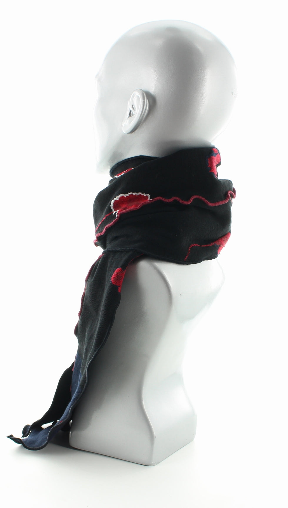 Echarpe Pavots NOIR ROUGE