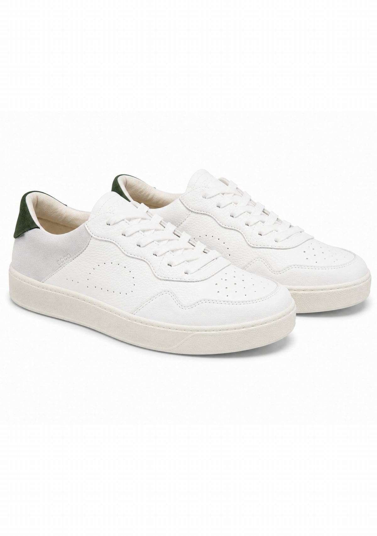 Ector 240 Cuir Blanc/Vert - Sneakers Made in France BLANC VERT