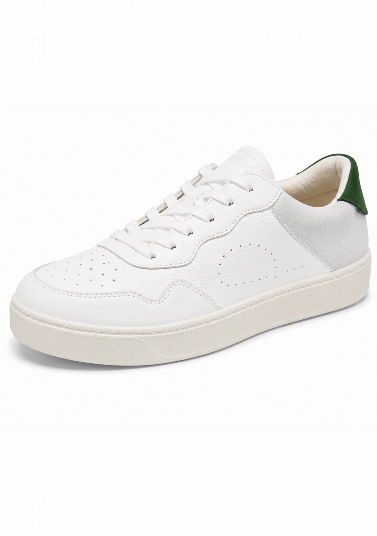 Ector 240 Cuir Blanc/Vert - Sneakers Made in France BLANC VERT