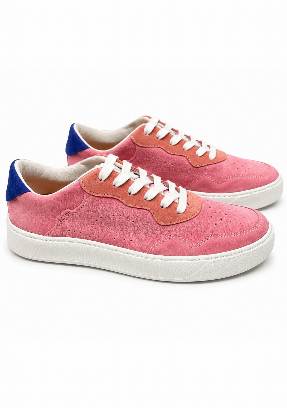 Ector 240 Cuir Blanc/Vert - Sneakers Made in France ROSE BLEU