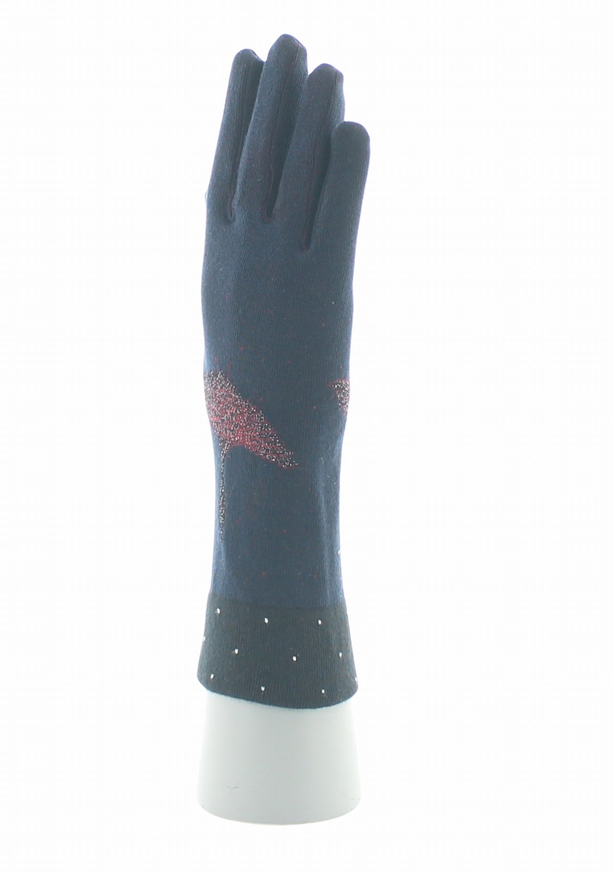 Gants coton femme Berthe Grue Sauvage MARINE