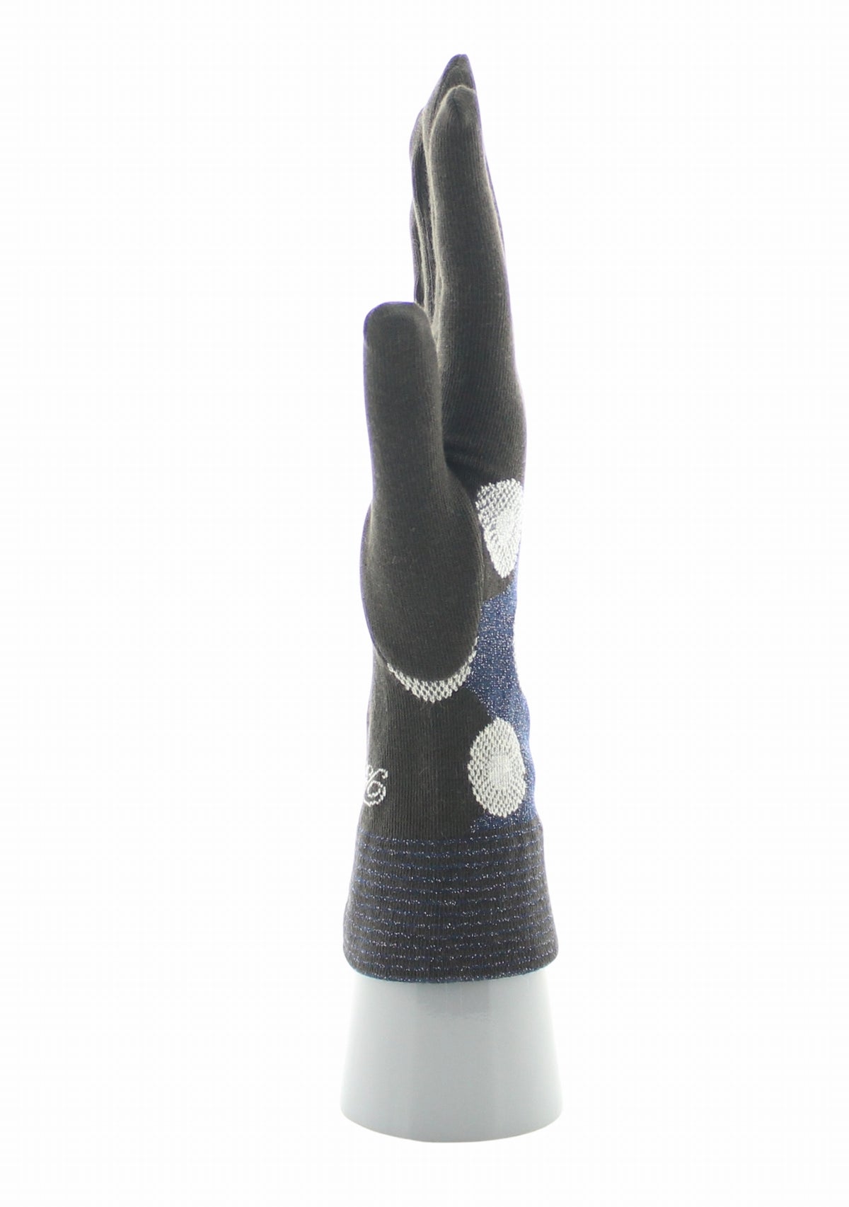 Gants femme coton Berthe Fleurs Graphiques MOKA