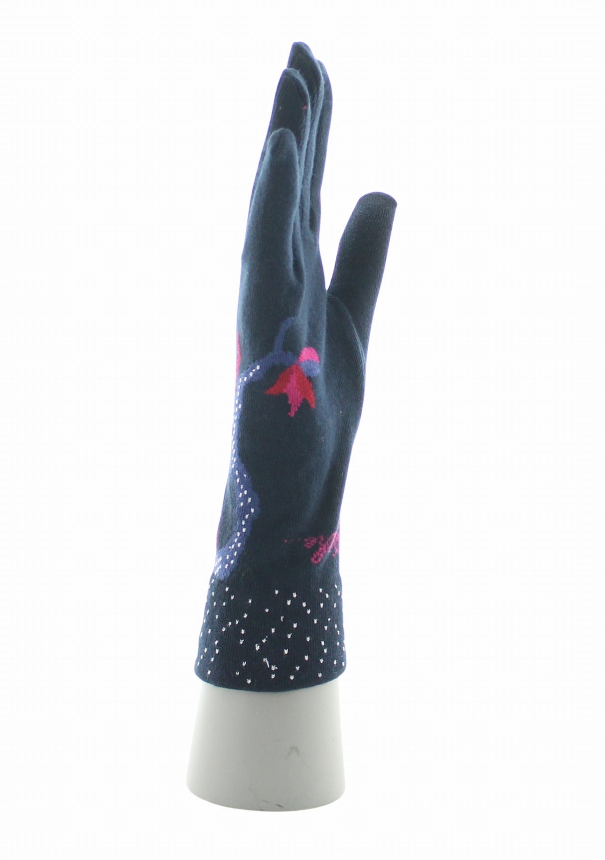 Gants femme coton Berthe Le Paon MARINE