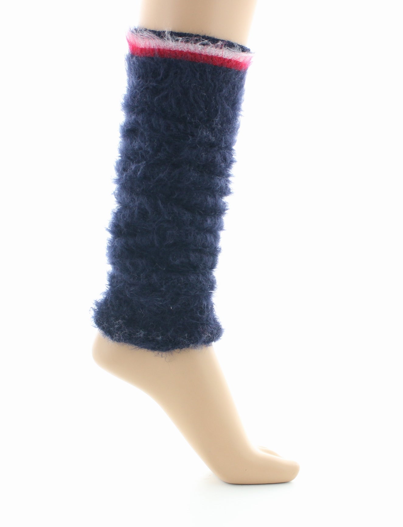 Guêtres femme laine grattée marine BLEU MARINE