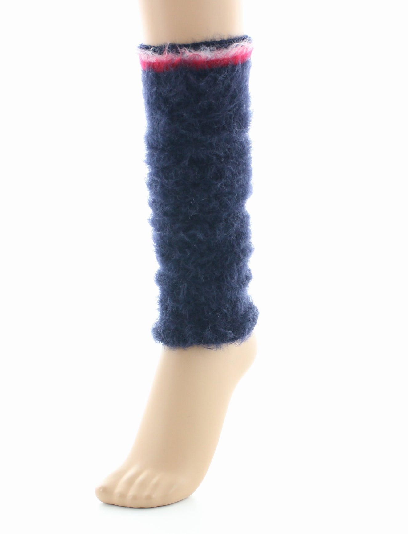 Guêtres femme laine grattée marine BLEU MARINE
