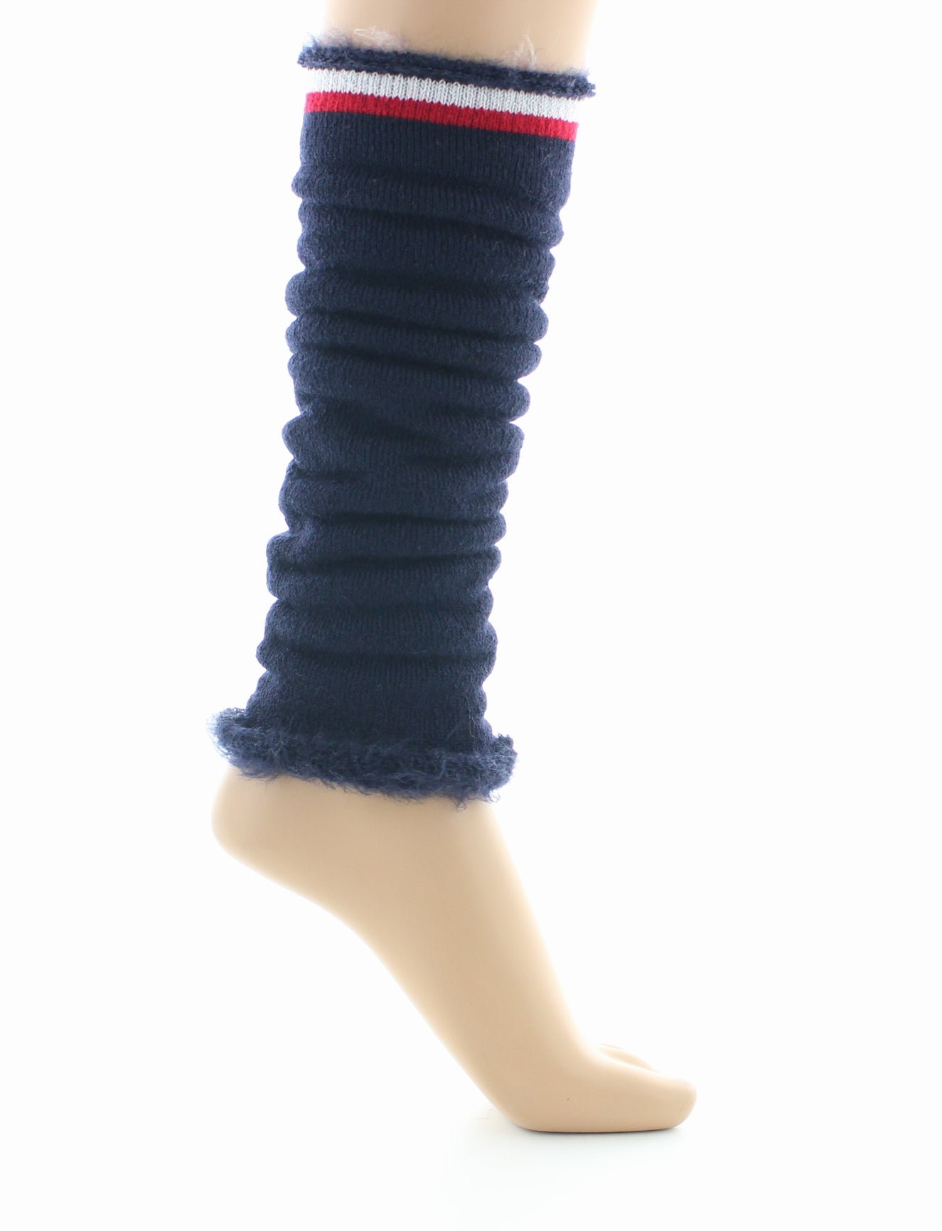 Guêtres femme laine grattée marine BLEU MARINE