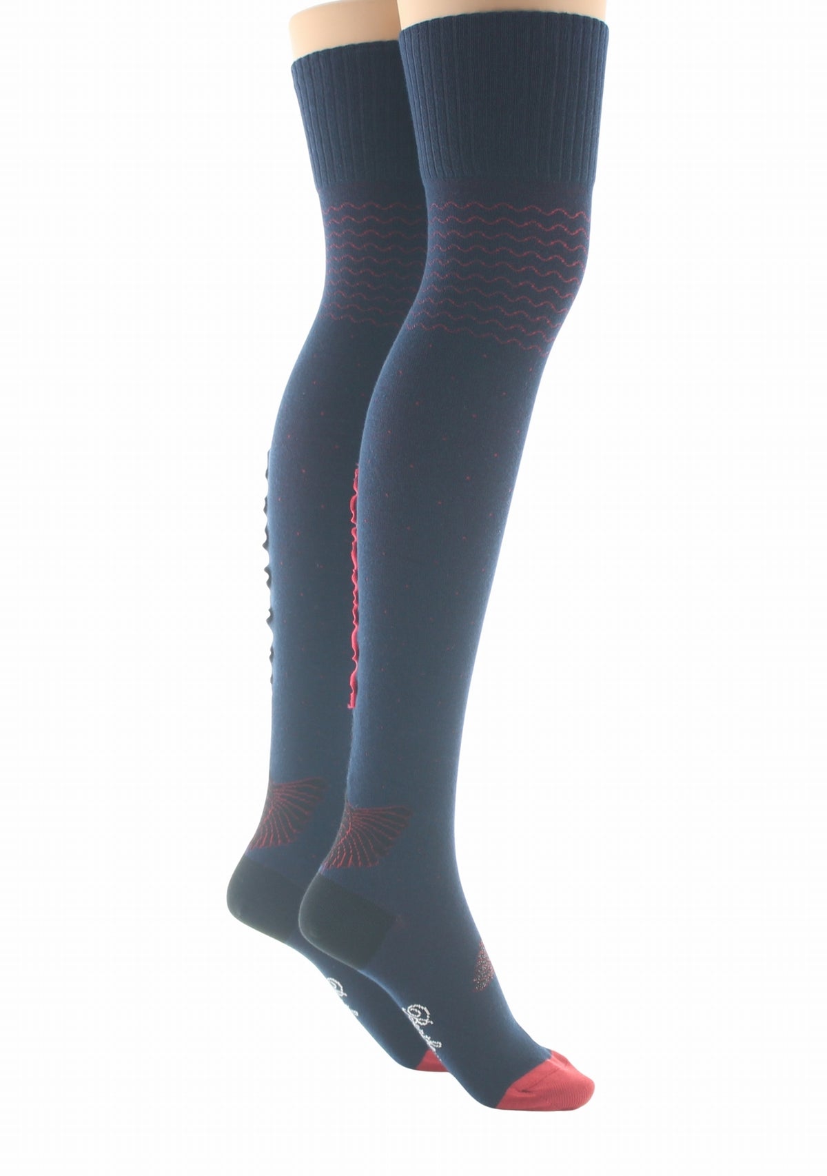 Jambières femme coton Berthe Grue sauvage MARINE