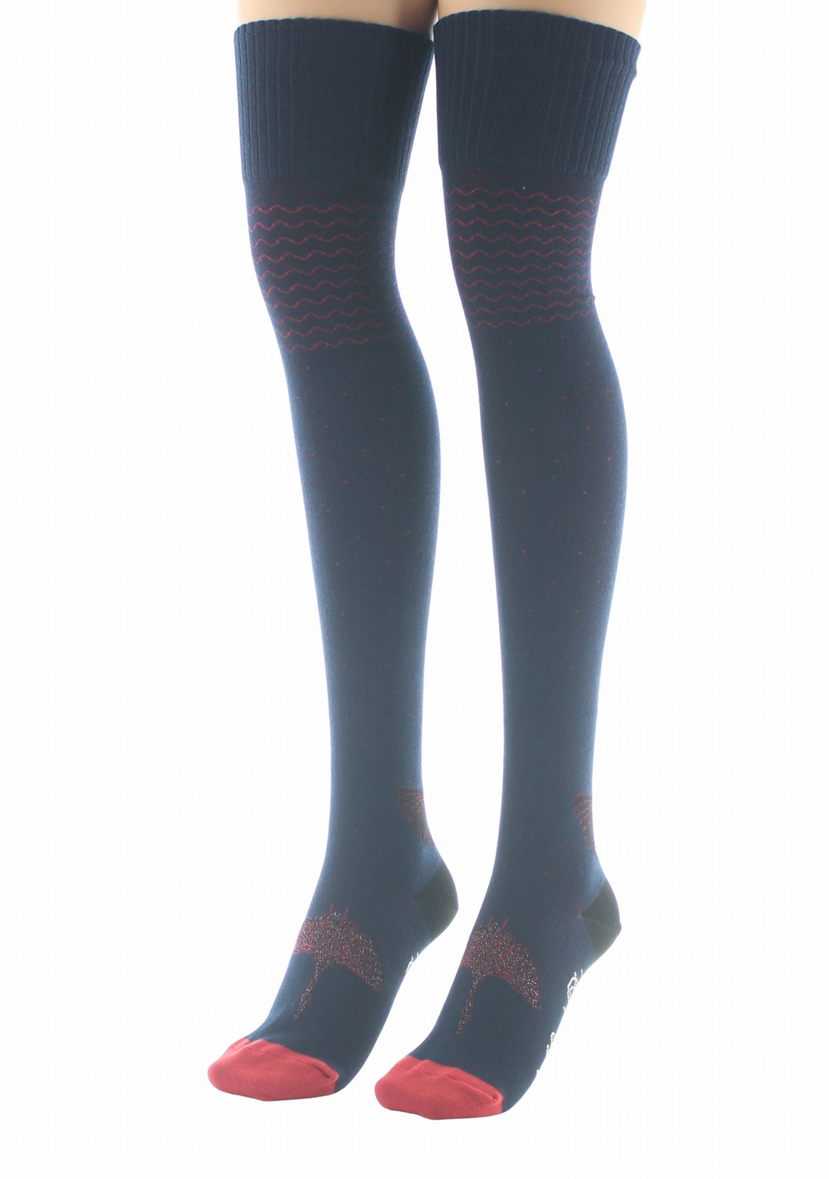 Jambières femme coton Berthe Grue sauvage MARINE