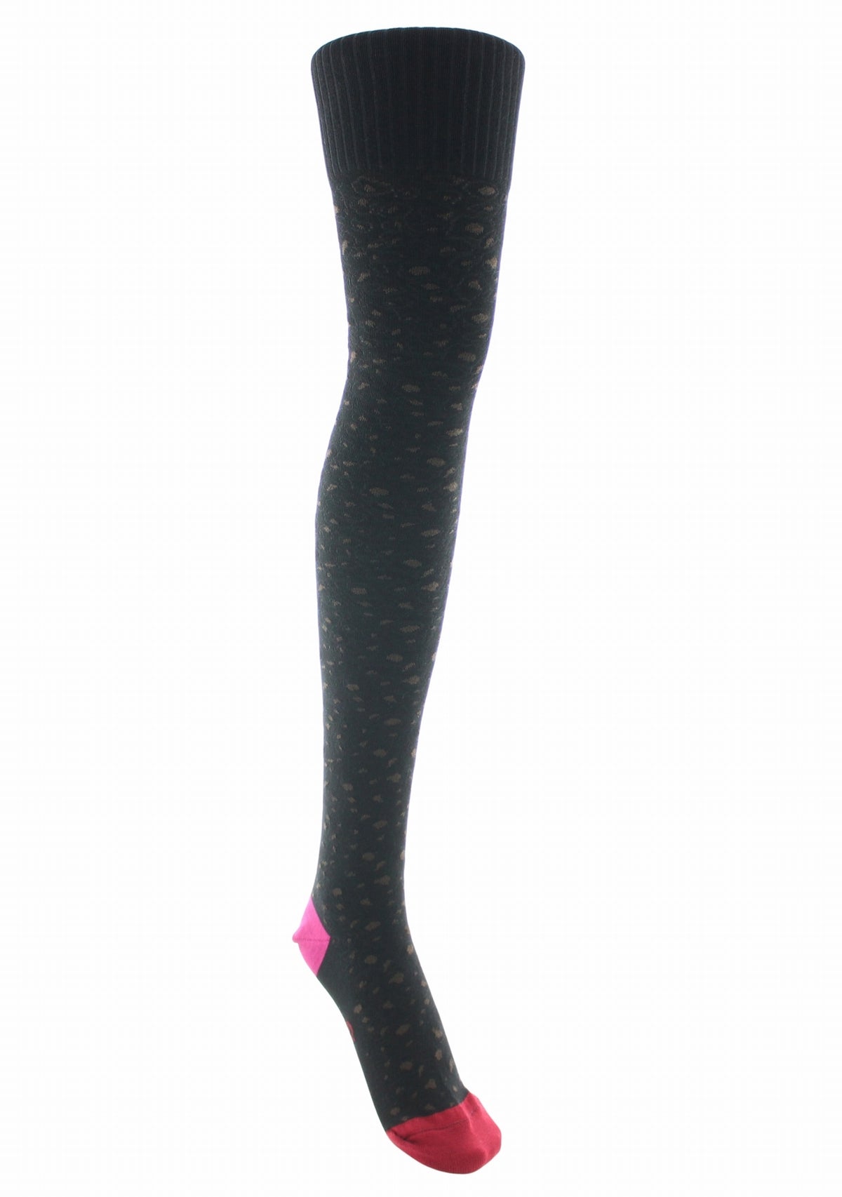 Jambières femme coton Berthe Léopard NOIR