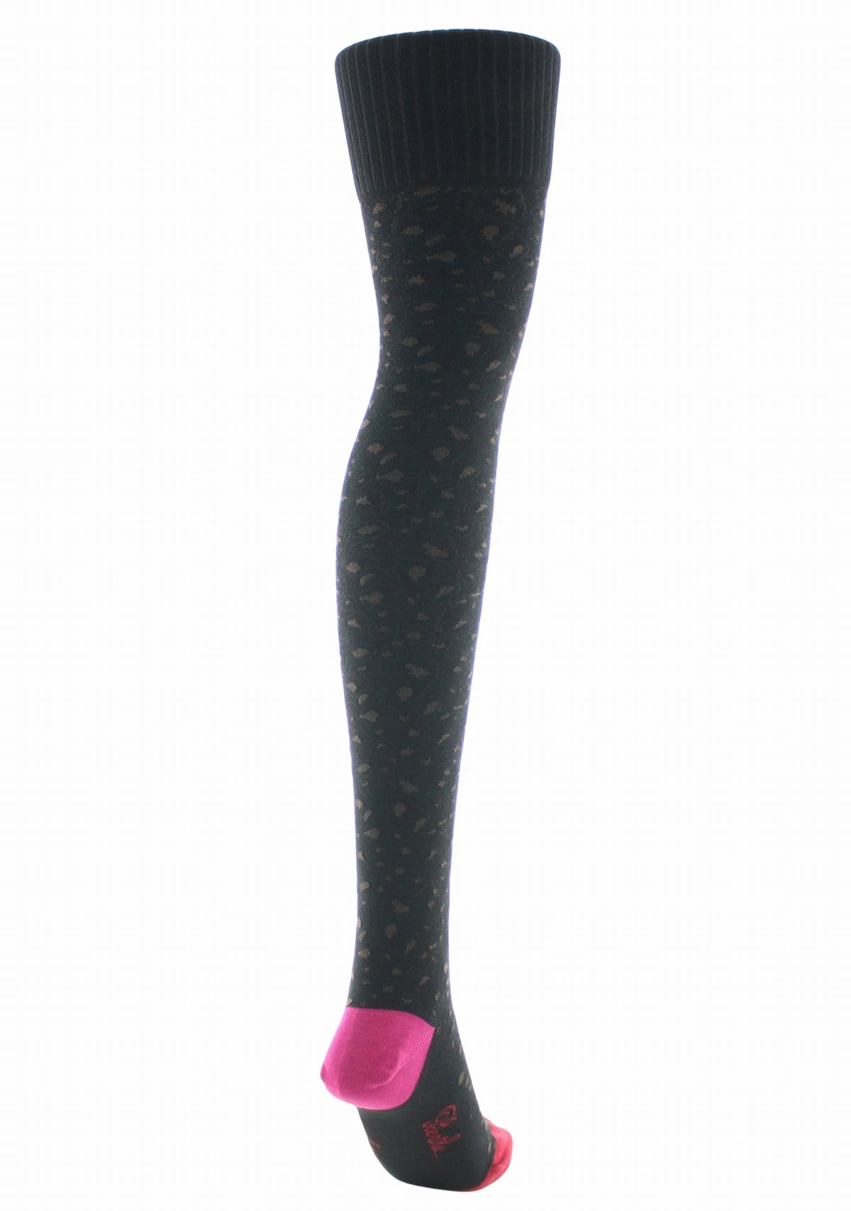 Jambières femme coton Berthe Léopard NOIR