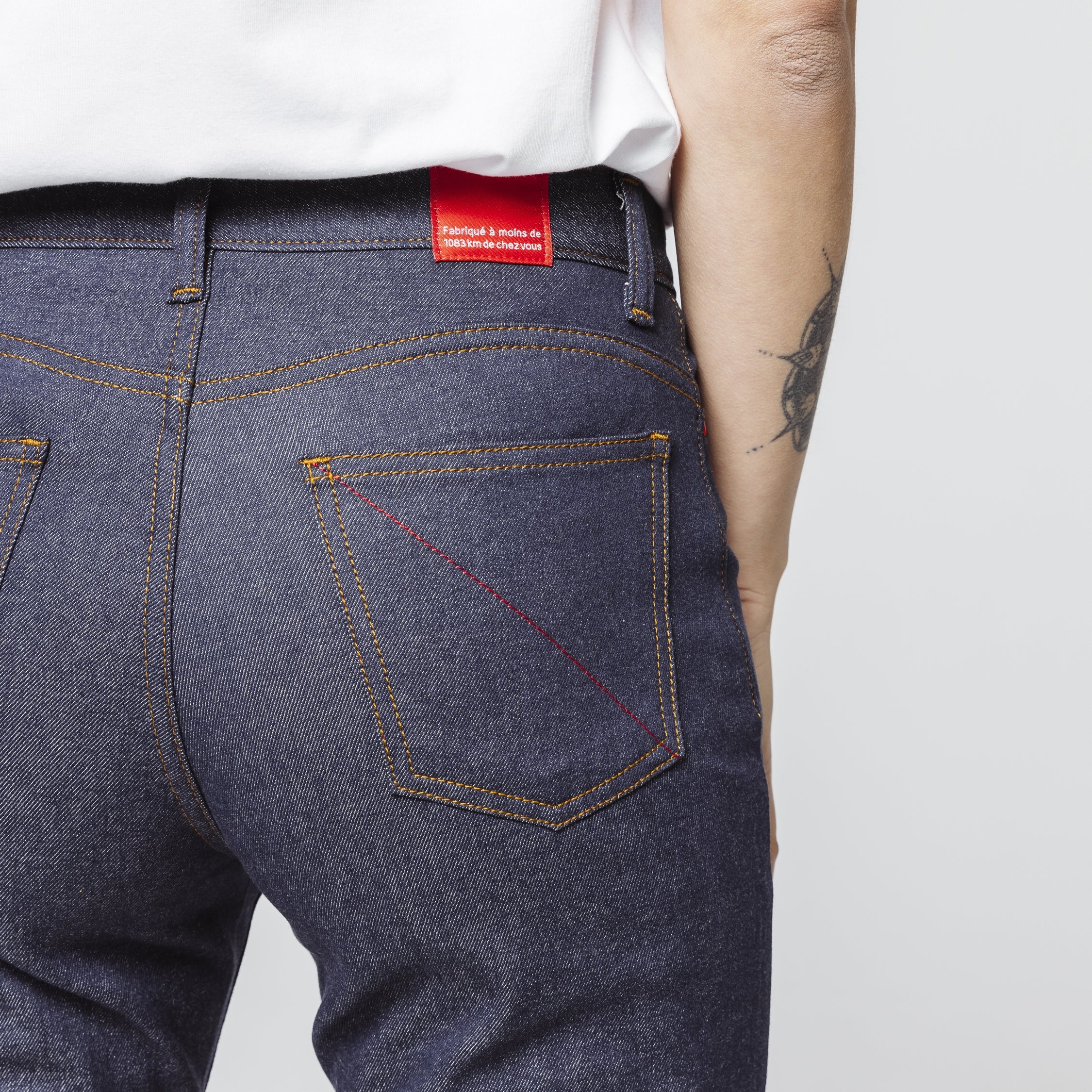 Jean fuselé taille haute 254 FiliDenim Flex bleu