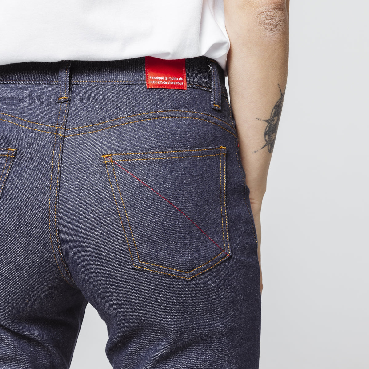 Jean fuselé taille haute 254 FiliDenim Flex bleu
