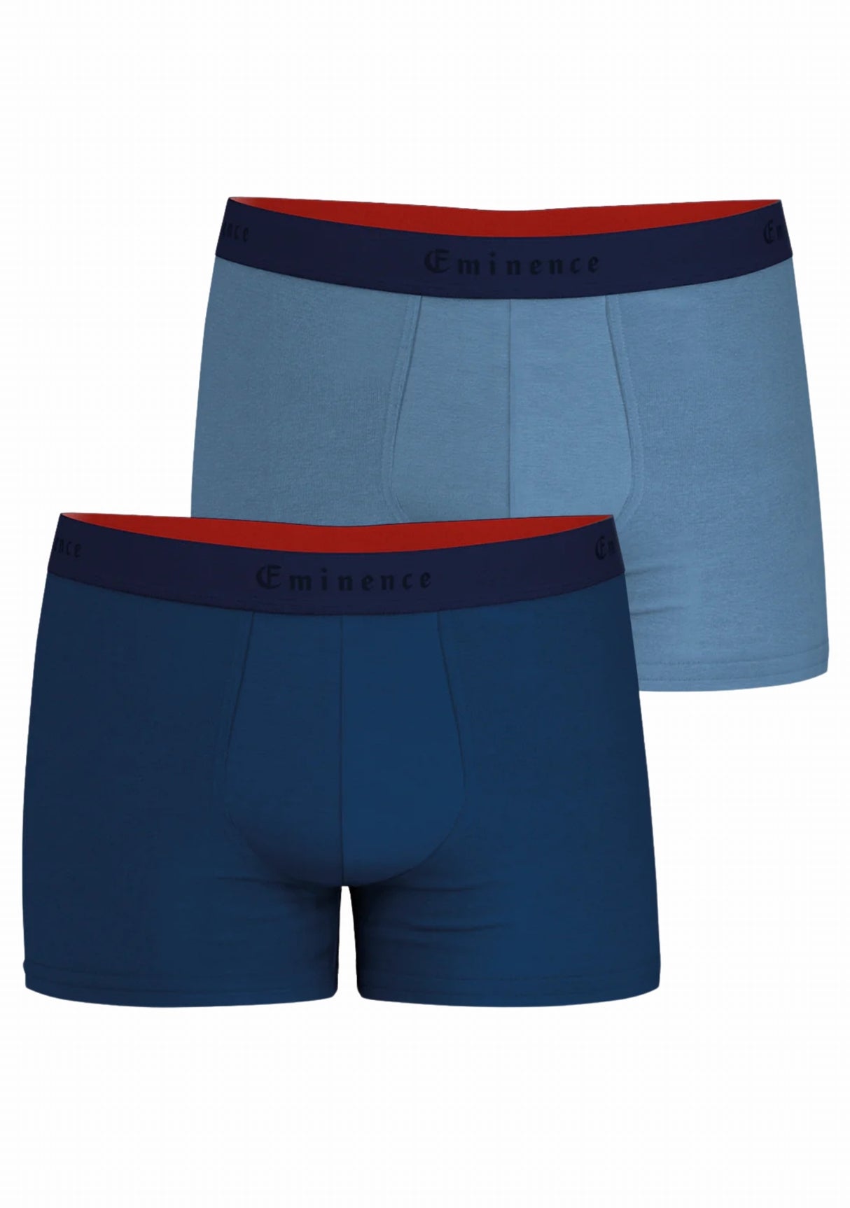 Lot de 2 boxers homme Eminence fabriqués en France - Bleu/Bleu clair BLEU/BLEU CLAIR