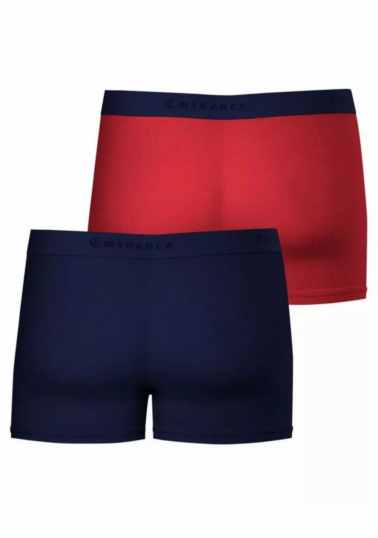 Lot de deux boxers homme en coton marine et rouge MARINE/ROUGE