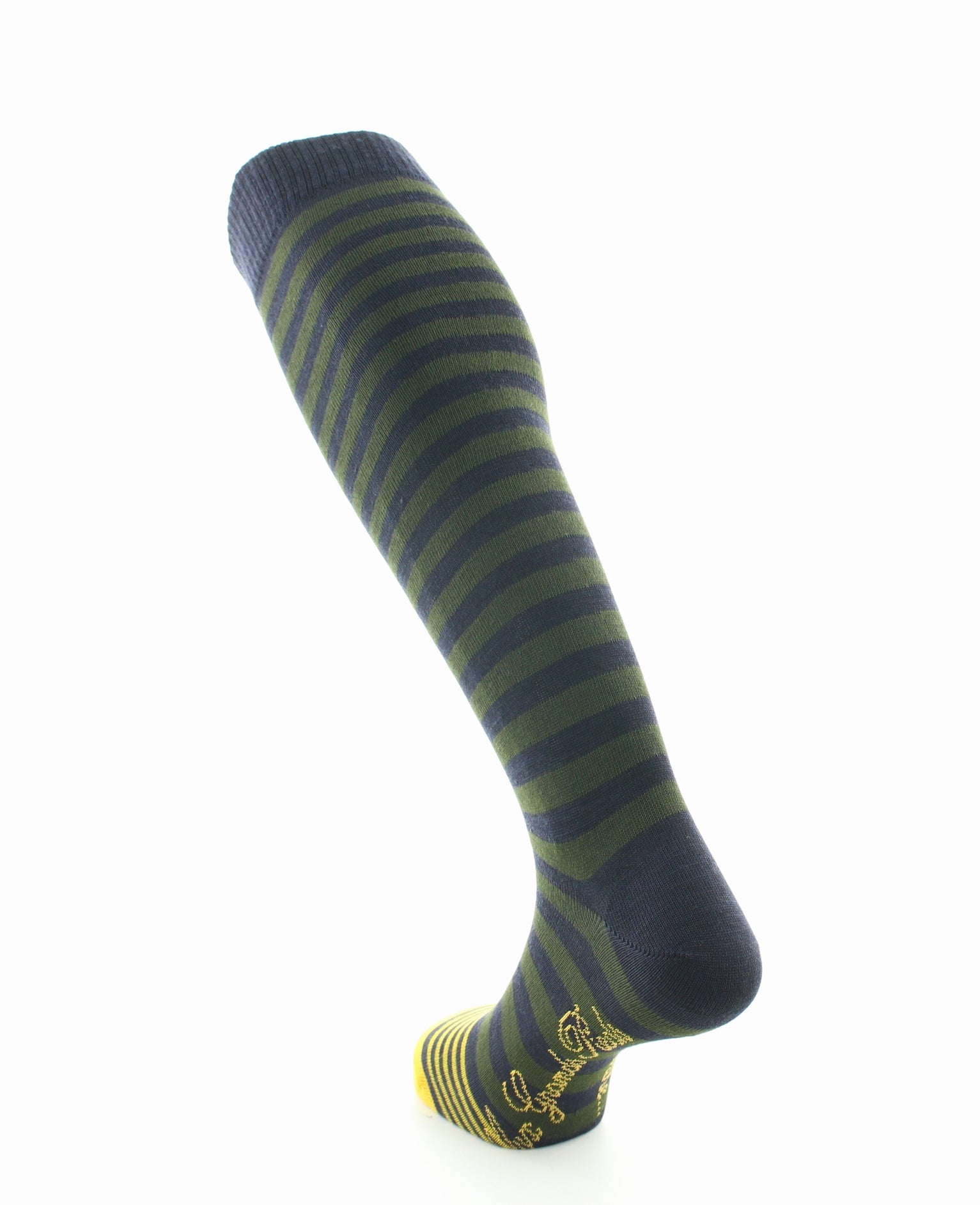 Mi-bas en laine pour homme Berthe Marine Kaki Jaune MARINE/KAKI