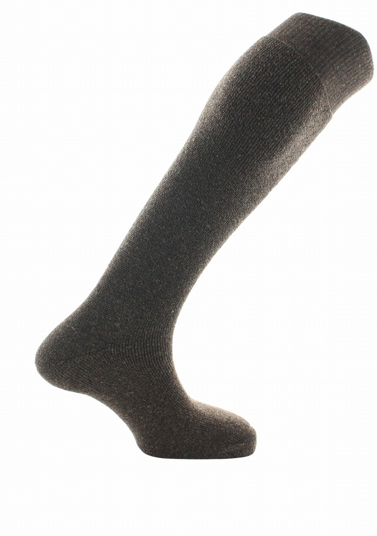 Mi-bas laine et bouclette Perrin Marron MARRON