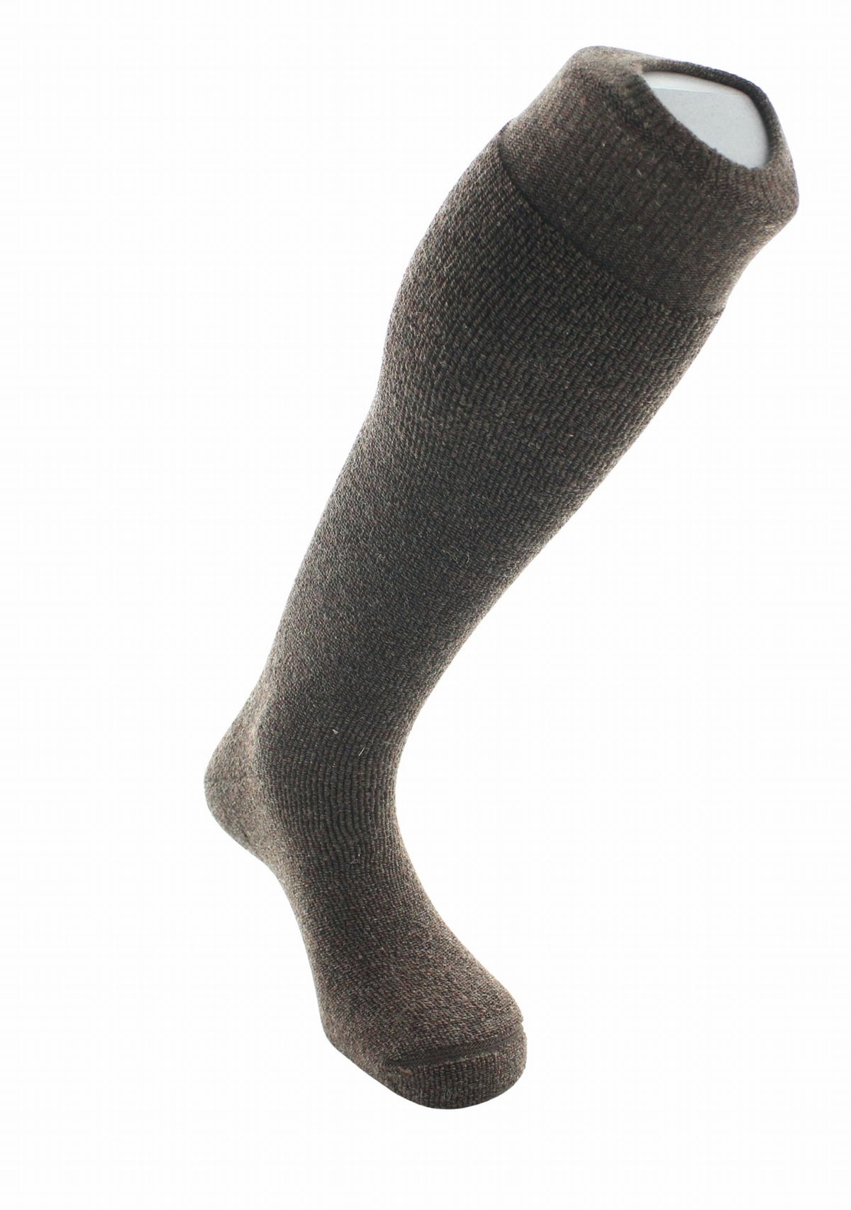 Mi-bas laine et bouclette Perrin Marron MARRON