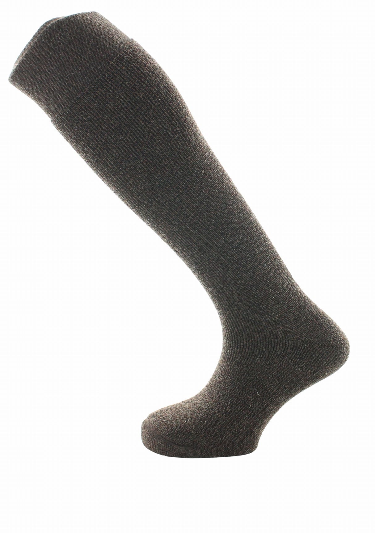 Mi-bas laine et bouclette Perrin Marron MARRON