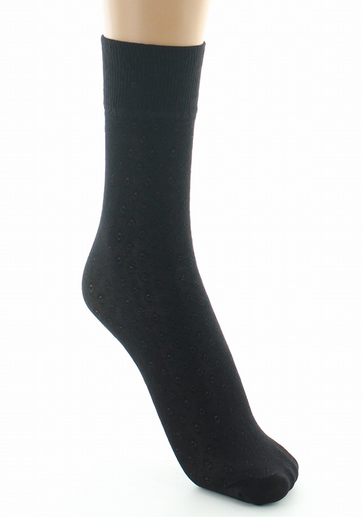 Mi-chaussettes femme 30D dentelle noir NOIR
