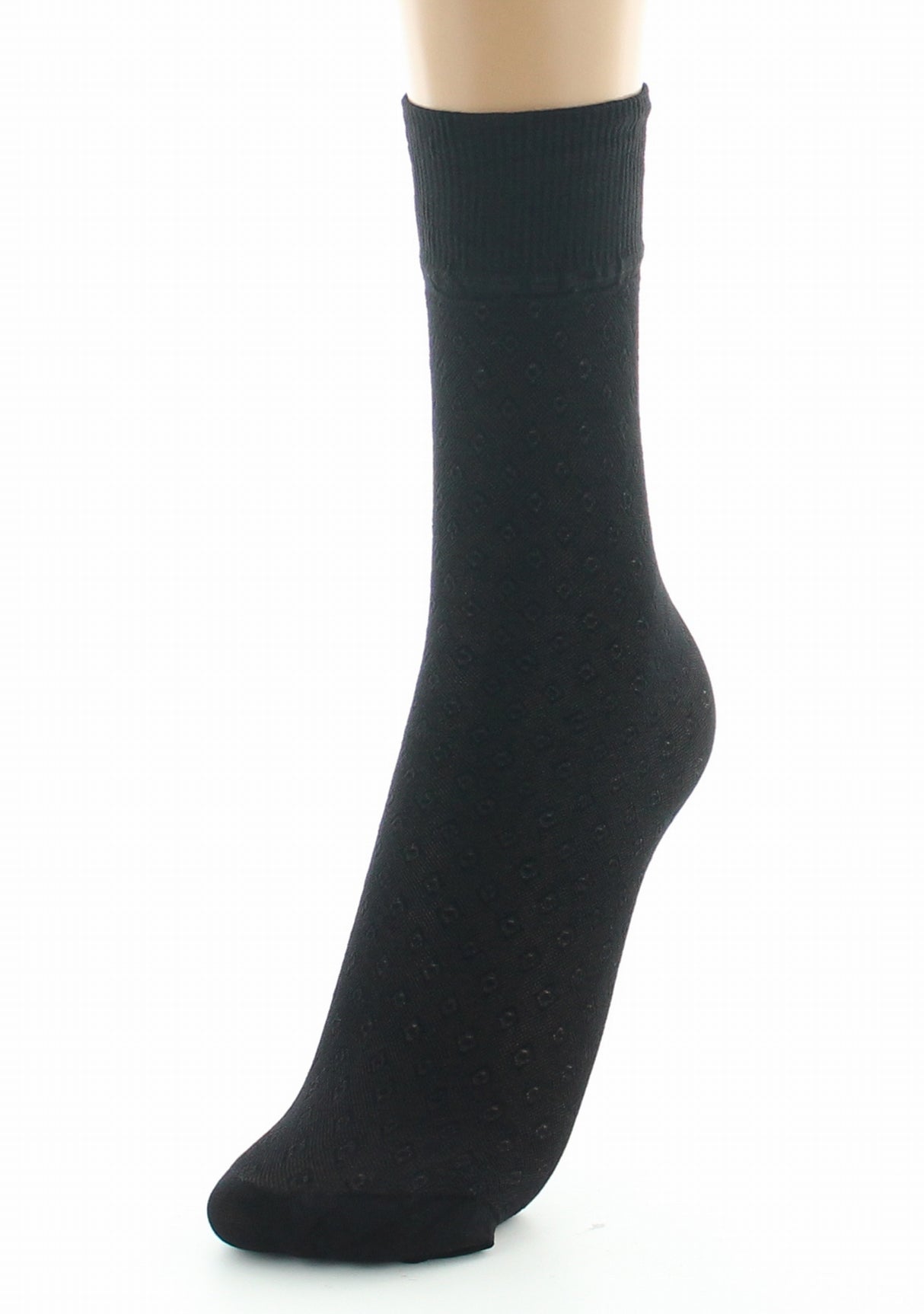 Mi-chaussettes femme 30D dentelle noir NOIR